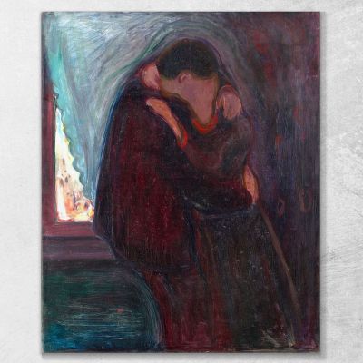 Il Bacio Edvard Munch em30 quadro stampa su tela Il Bacio Edvard Munch em30 quadro stampa su tela