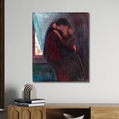 Il Bacio Edvard Munch em30 quadro stampa su tela Il Bacio Edvard Munch em30 quadro stampa su tela