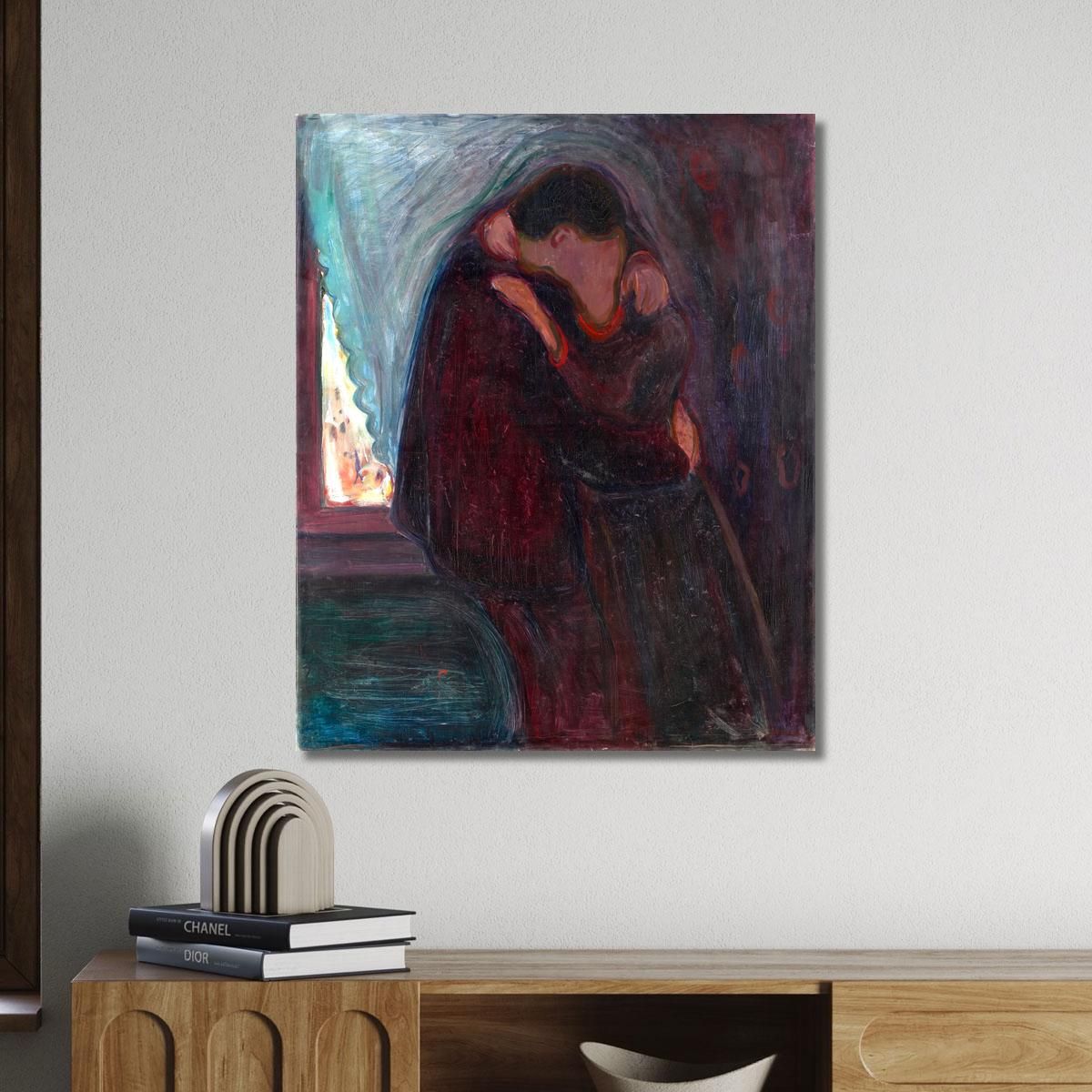 Il Bacio Edvard Munch em30 quadro stampa su tela