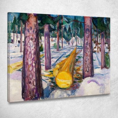 La Foresta Edvard Munch em31 quadro stampa su tela