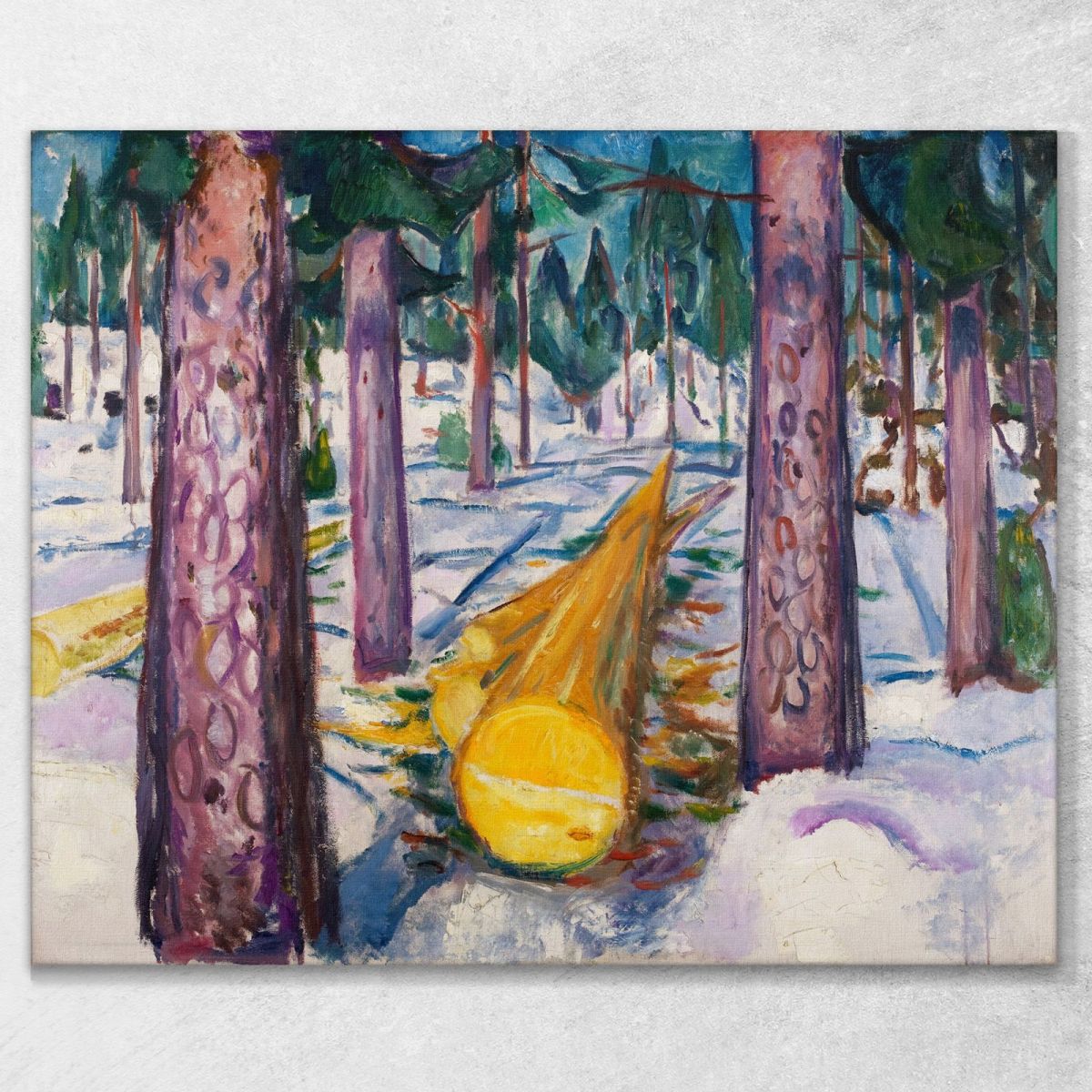 La Foresta Edvard Munch em31 quadro stampa su tela