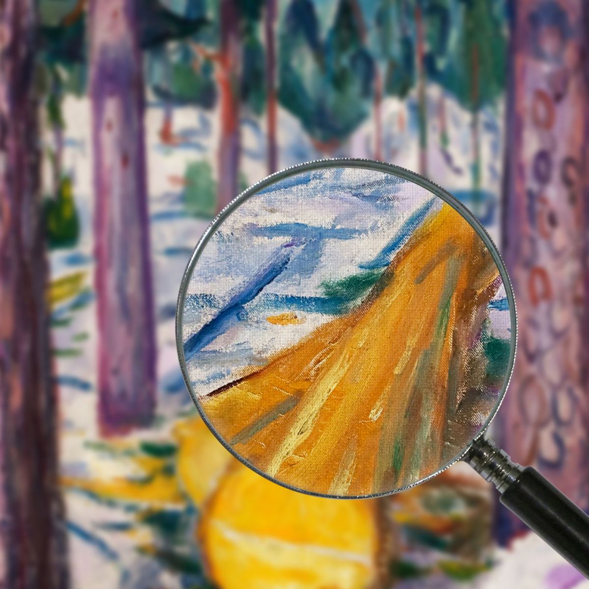 La Foresta Edvard Munch em31 quadro stampa su tela