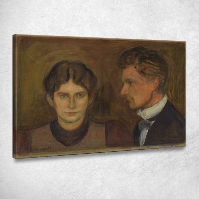 Aase E Harald Nørregaard Edvard Munch em39 quadro stampa su tela