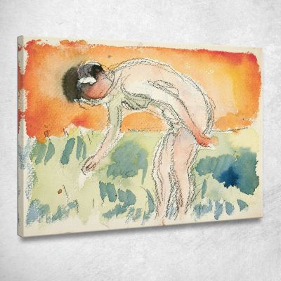 Atto Di Chinarsi Edvard Munch em44 quadro stampa su tela