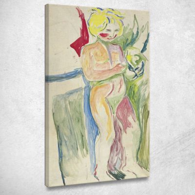 Alma Mater Bambino In Piedi Edvard Munch em45 quadro stampa su tela