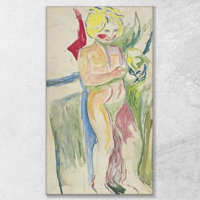 Alma Mater Enfant Debout Edvard Munch, em45 tableau impression sur toile