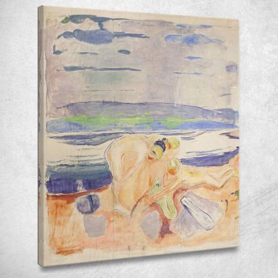 Alma Mater Esplorando I Bambini Edvard Munch em46 quadro stampa su tela