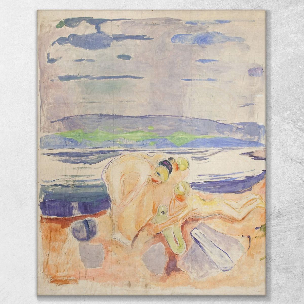 Alma Mater Esplorando I Bambini Edvard Munch em46 quadro stampa su tela