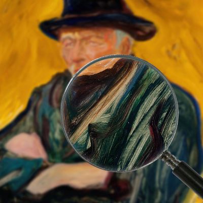 Un Vecchio Uomo Edvard Munch em47 quadro stampa su tela