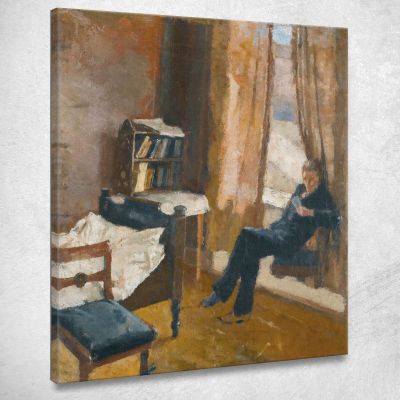 Andrea Lettura Edvard Munch em49 quadro stampa su tela