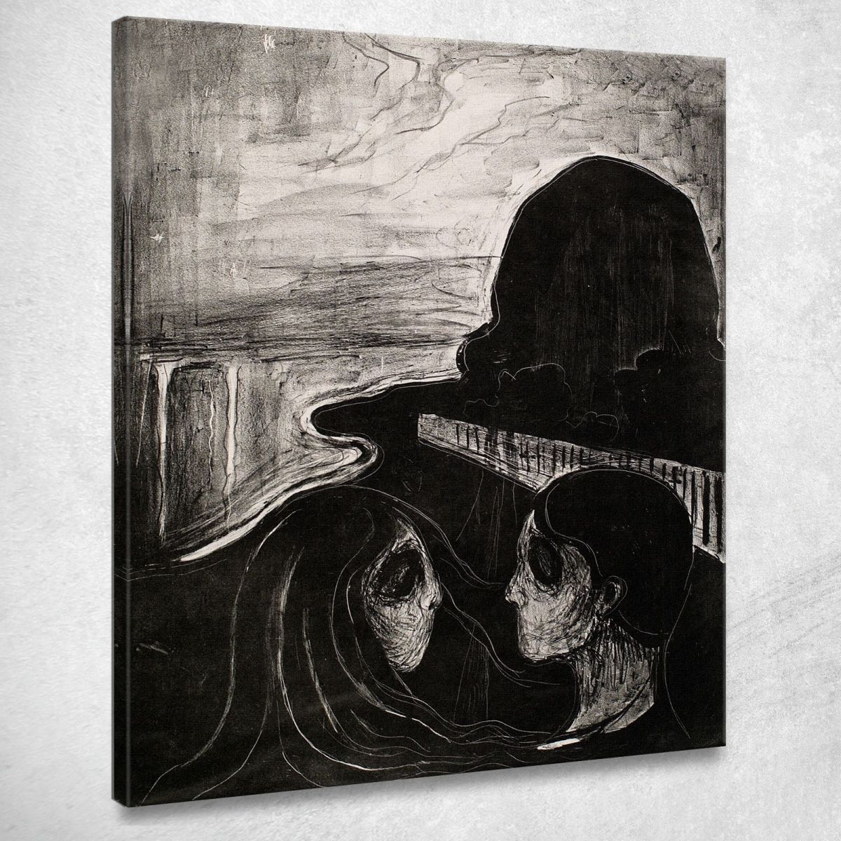 Attrazione I Edvard Munch em55 quadro stampa su tela Attrazione I Edvard Munch em55 quadro stampa su tela