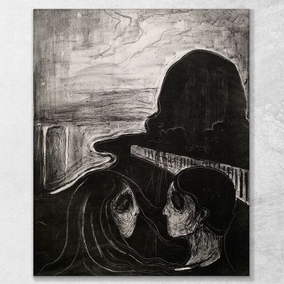 Attrazione I Edvard Munch em55 quadro stampa su tela Attrazione I Edvard Munch em55 quadro stampa su tela