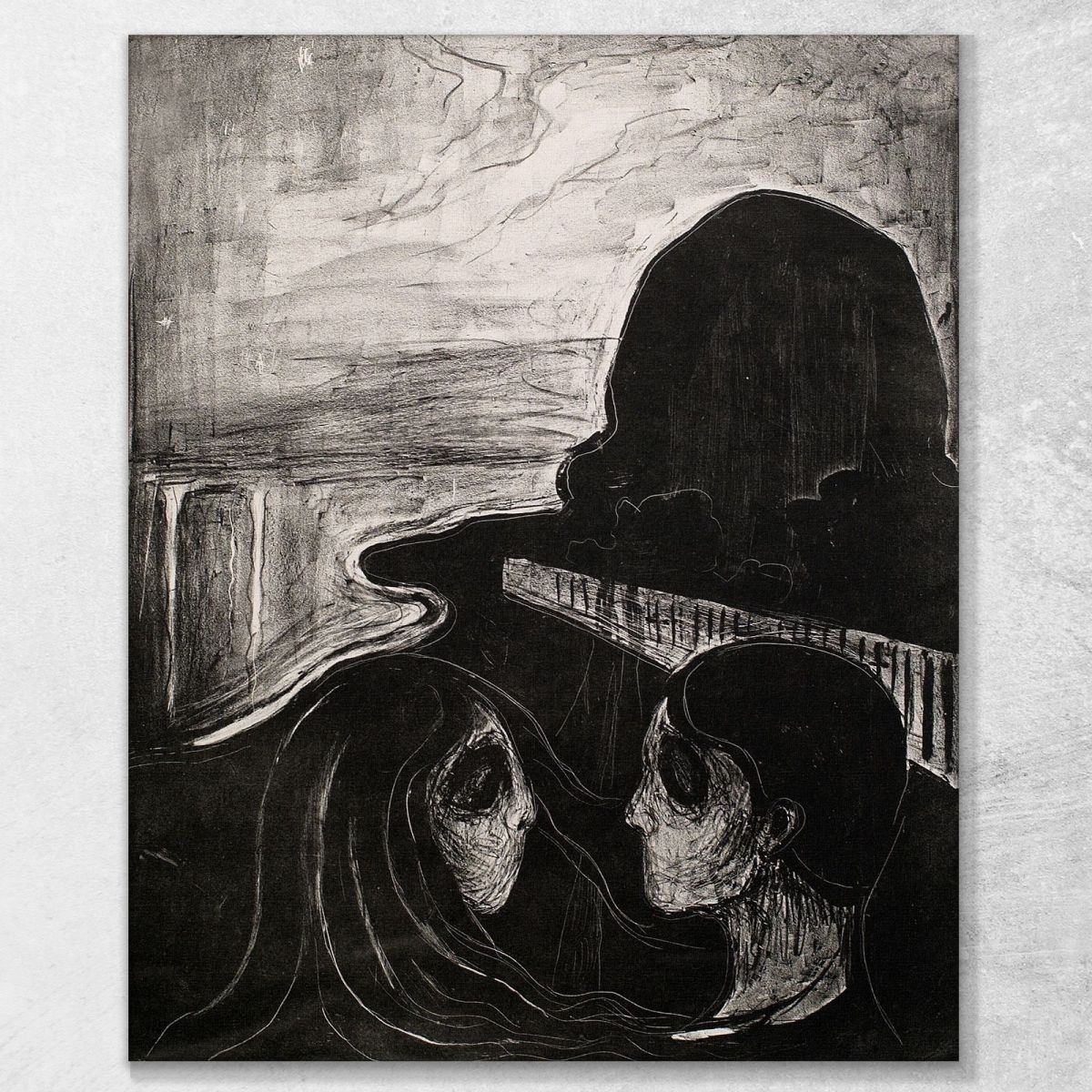 Attrazione I Edvard Munch em55 quadro stampa su tela