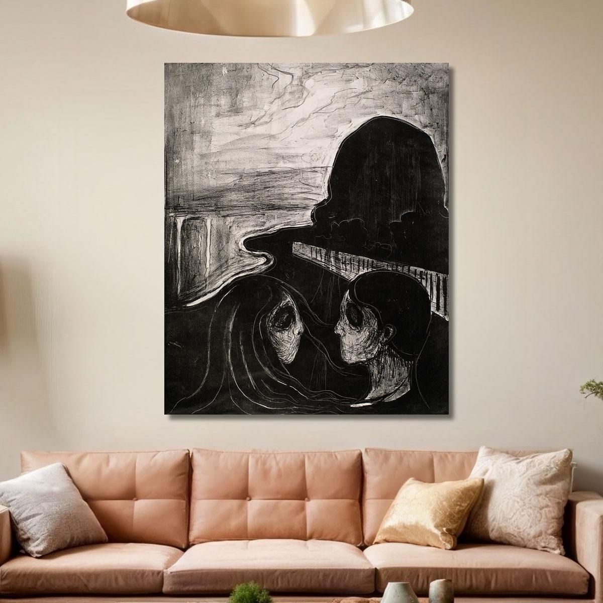 Attrazione I Edvard Munch em55 quadro stampa su tela