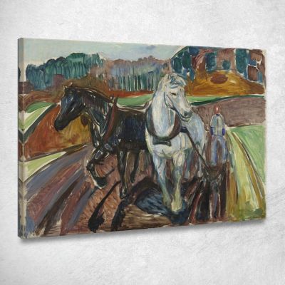 Aratura Autunnale Edvard Munch em57 quadro stampa su tela