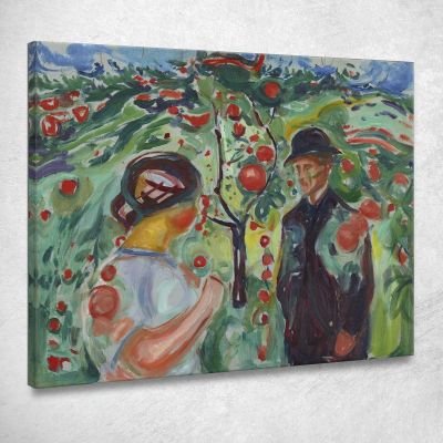 Sotto Le Mele Rosse Edvard Munch em70 quadro stampa su tela