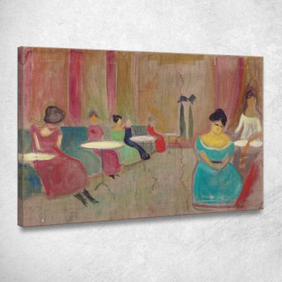 Scena Del Bordello Edvard Munch em76 quadro stampa su tela