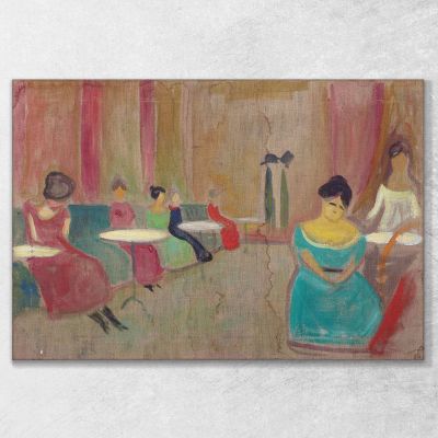 Scena Del Bordello Edvard Munch em76 quadro stampa su tela