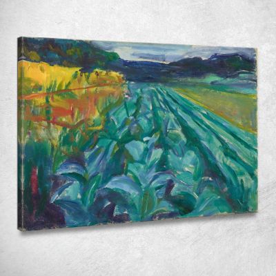 Campo Di Cavoli Edvard Munch em77 quadro stampa su tela