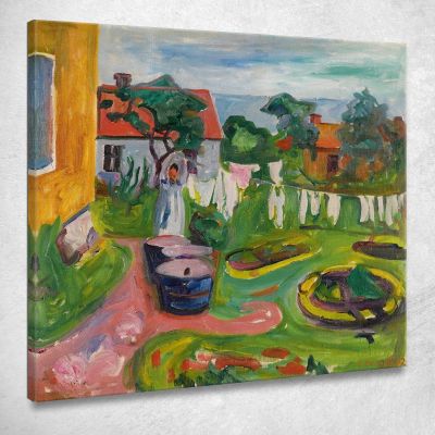 Vestiti Stesi Ad Åsgårdstrand Edvard Munch em82 quadro stampa su tela