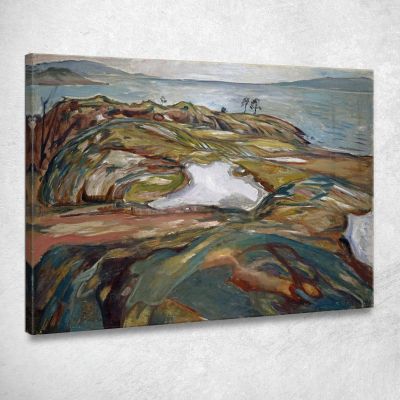 Paesaggio Costiero Edvard Munch em83 quadro stampa su tela