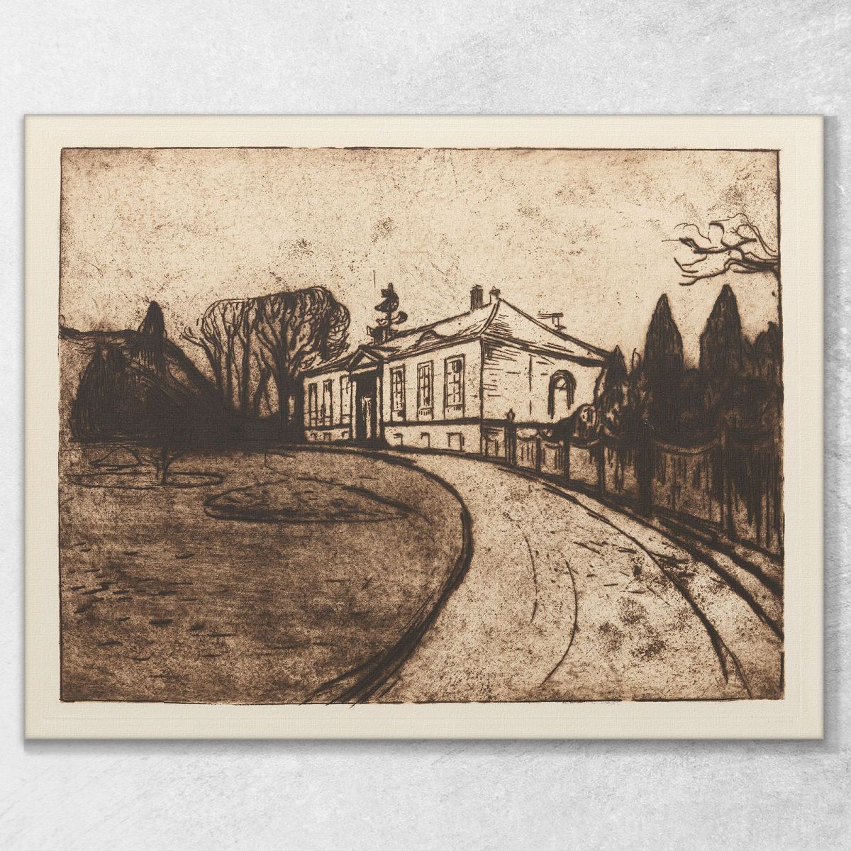 La Casa Edvard Munch em85 quadro stampa su tela