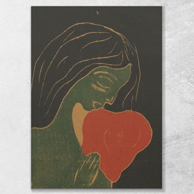 Le Cœur Edvard Munch, em86 tableau impression sur toile