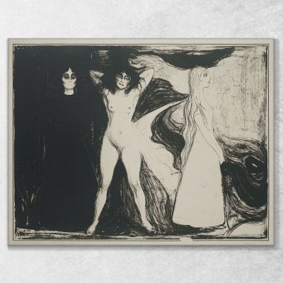 The Woman De Sfinx 1899 Edvard Munch, em87 canvas print