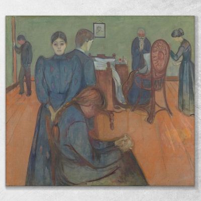 Tod Im Krankenzimmer Edvard Munch, em90 drucken auf leinwand