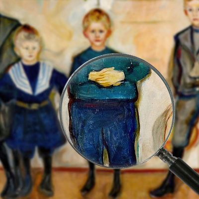 I Figli Del Dottor Linde Edvard Munch em96 quadro stampa su tela