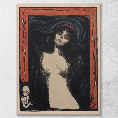 Madonna Edvard Munch em99 quadro stampa su tela