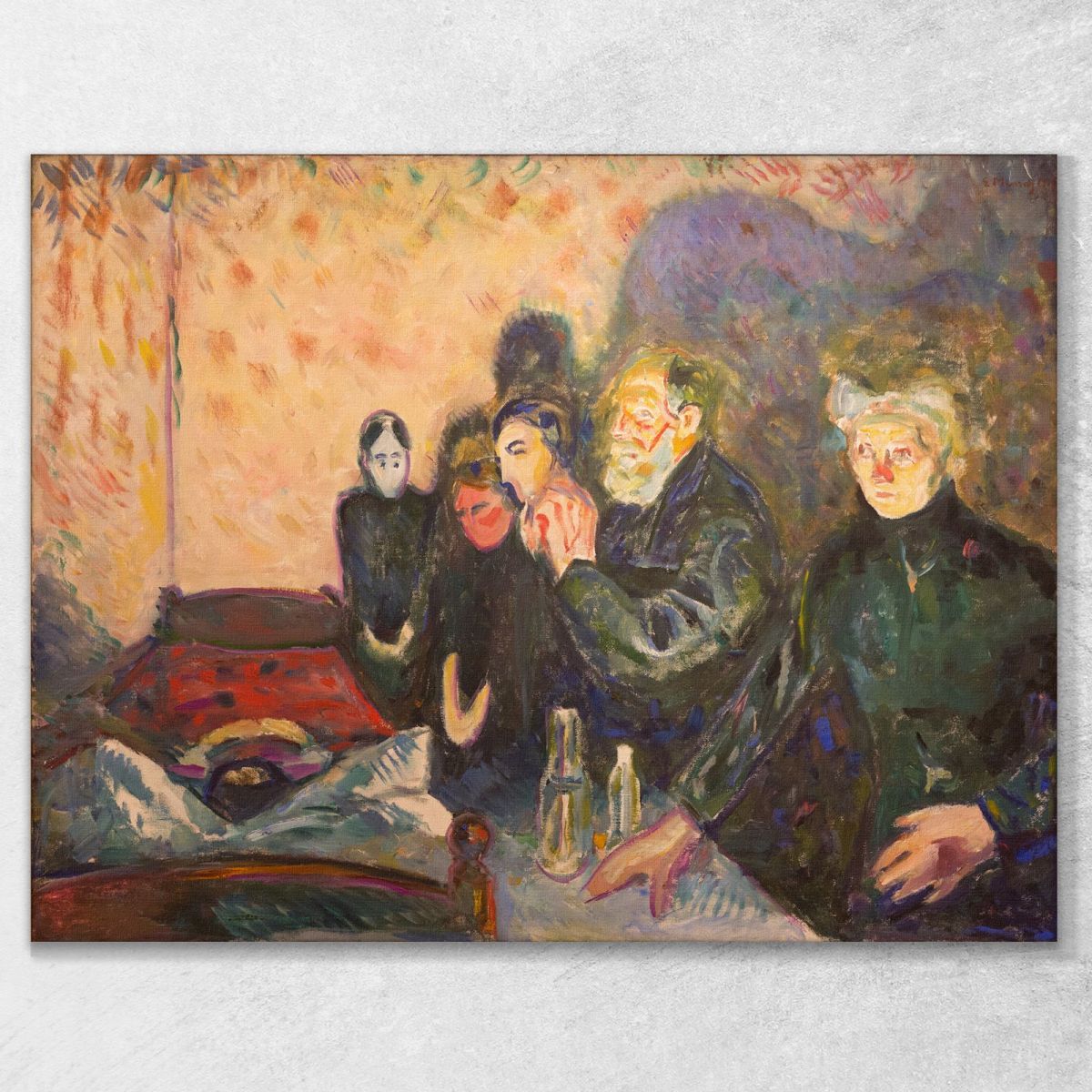 Dodskamp Edvard Munch em100 quadro stampa su tela