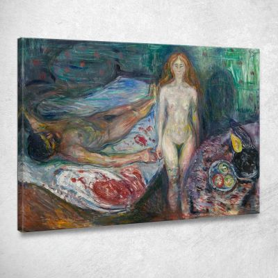 La Morte Di Marat 1907 Edvard Munch em103 quadro stampa su tela