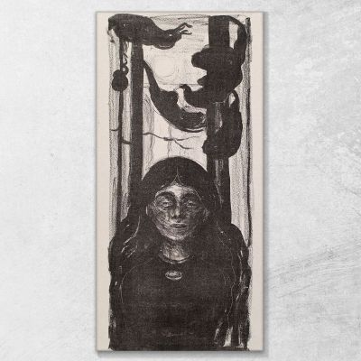 Noche La Voz Edvard Munch, em110 cuadro en lienzo