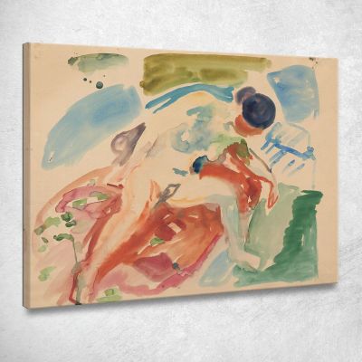 Nudo Femminile Edvard Munch em114 quadro stampa su tela