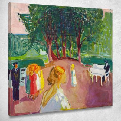 Flirtare Nel Parco Edvard Munch em115 quadro stampa su tela