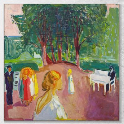 Flirtare Nel Parco Edvard Munch em115 quadro stampa su tela