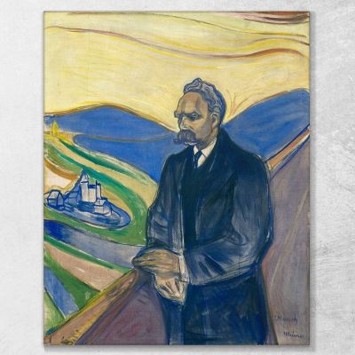 Friedrich Nietzsche Edvard Munch em121 quadro stampa su tela