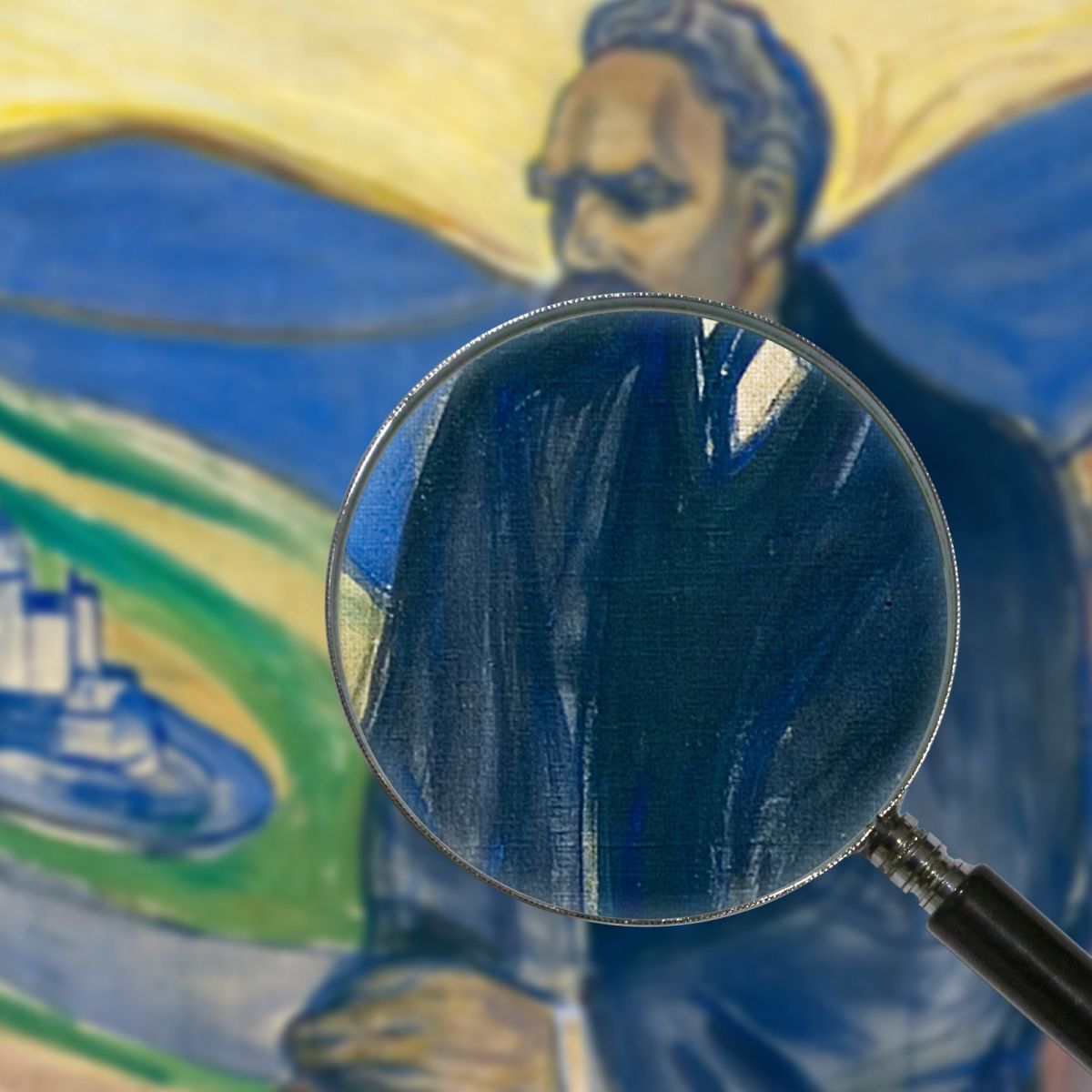 Friedrich Nietzsche Edvard Munch em121 quadro stampa su tela