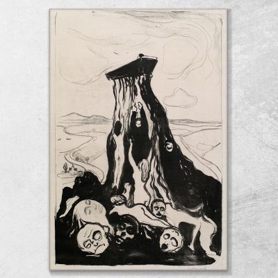 Marche Funèbre Edvard Munch, em123 tableau impression sur toile