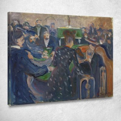 Giocatori D'Azzardo A Montecarlo Edvard Munch em124 quadro stampa su tela
