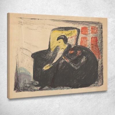 Fantasmi Osvald Edvard Munch em127 quadro stampa su tela