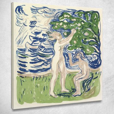 Ragazze Che Raccolgono Mele 1915 Edvard Munch em130 quadro stampa su tela