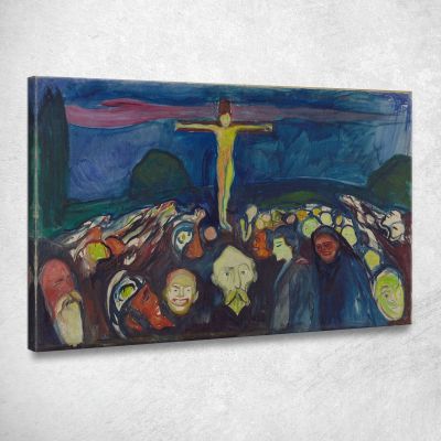 Golgota Edvard Munch em132 quadro stampa su tela