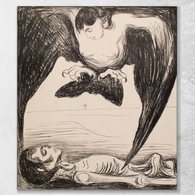 Arpía Edvard Munch, em134 cuadro en lienzo