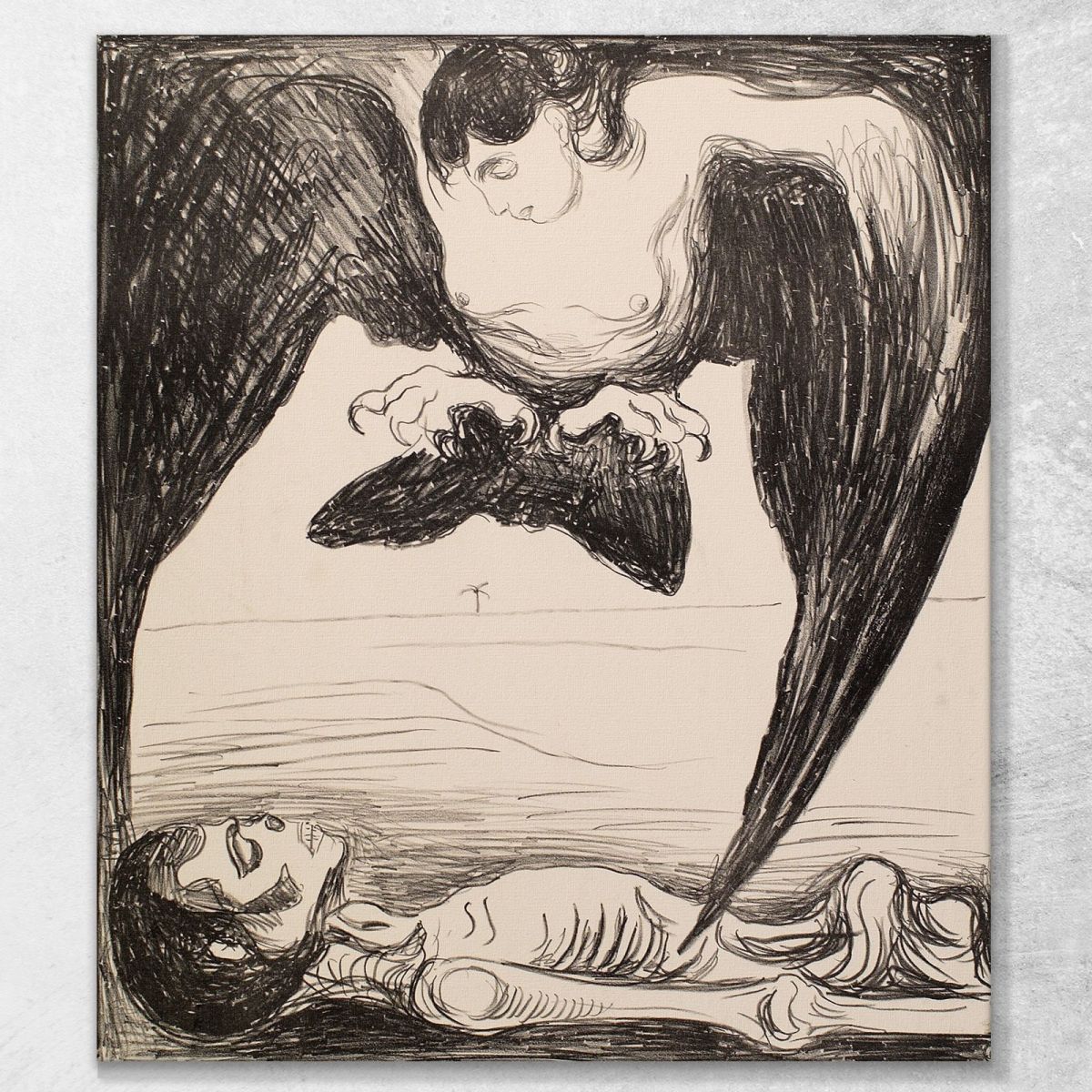 Arpia Edvard Munch em134 quadro stampa su tela