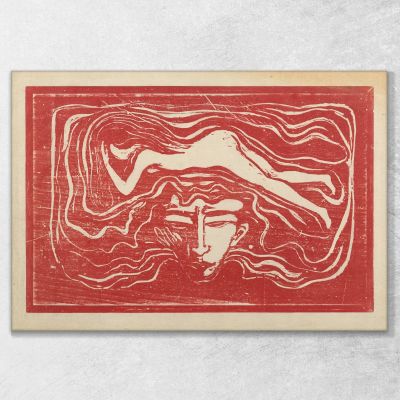 Nel Cervello Dell'Uomo Edvard Munch em148 quadro stampa su tela