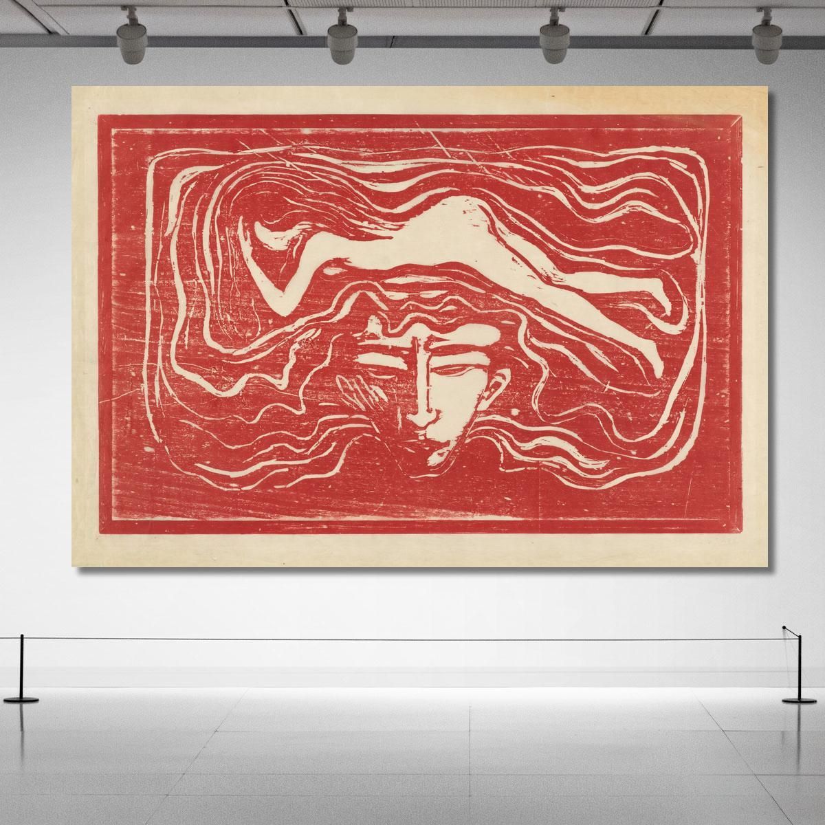 Nel Cervello Dell'Uomo Edvard Munch em148 quadro stampa su tela