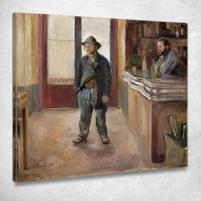 Nella Taverna Edvard Munch em149 quadro stampa su tela