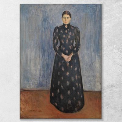 Inger In Nero E Viola Edvard Munch, em150 quadro stampa su tela